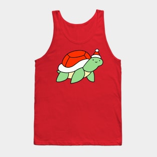 Santa Hat Turtle Tank Top